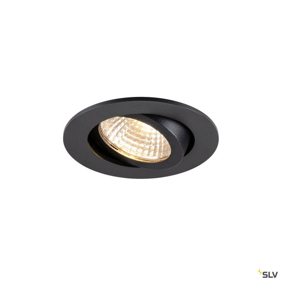 SLV 1009021 NEW TRIA® 68, Deckeneinbauleuchte, PHASE, AIRTIGHT, rund, 2700 K, 7.5 W, schwarz