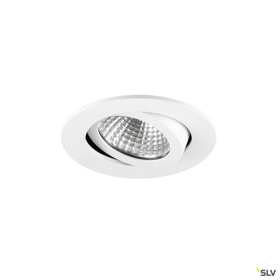 SLV 1009022 NEW TRIA® 68, Deckeneinbauleuchte, PHASE, AIRTIGHT, rund, 3000 K, 7.5 W, weiß