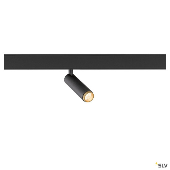 SLV 1009026 GRIP! S, 48V Spot, deep & recessed track, zylindrisch, 2700K, 9.8 Watt, DALI, 29°, schwarz / gold
