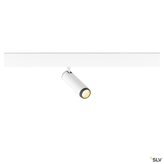 SLV 1009032 GRIP! S, 48V Spot, deep & recessed track, zylindrisch, 2000-3000K, 9.8 Watt, DALI, Dim-to-Warm, 29°, weiß / schwarz