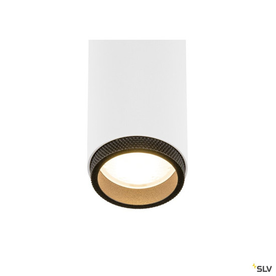 SLV 1009068 GRIP! M, Deckenaufbauleuchte, single, PHASE, 2700 K, 14 W, 42°, weiß / schwarz