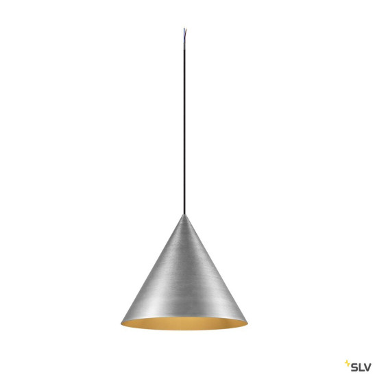 SLV 1009136 MAGICO 38, Pendelleuchte, E27, Pendellänge 180 cm, 1 x max. 10 W, aluminium