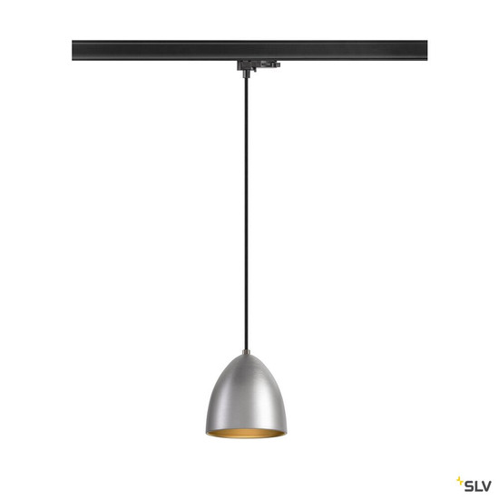 SLV 1009141 PARA CONE 14, Pendelleuchte für 3 Phasen System, GU10, aluminium