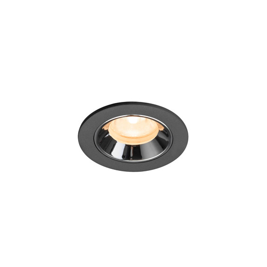 SLV 1009276 NUMINOS XS, Deckeneinbauleuchte schwarz/chrom 2700K 40°
