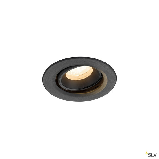 SLV 1009328 NUMINOS® MOVE XS, Deckeneinbauleuchte, 2700 K, 40°, IP20, rund, schwarz