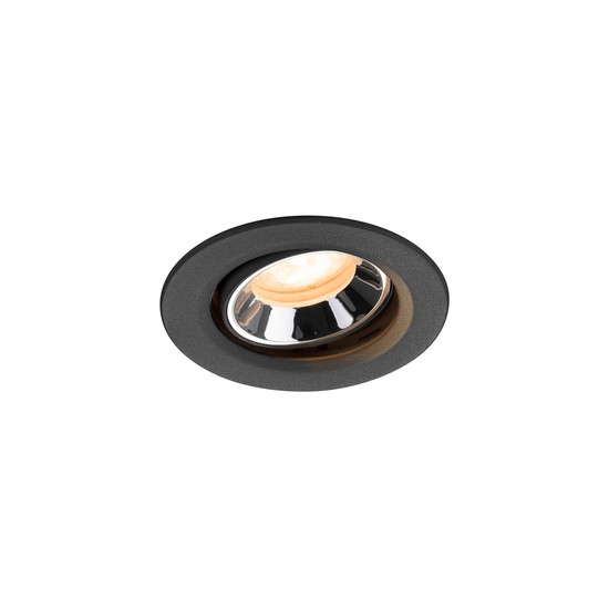 SLV 1009333 NUMINOS MOVE XS, Deckeneinbauleuchte schwarz/chrom 2700K 55°
