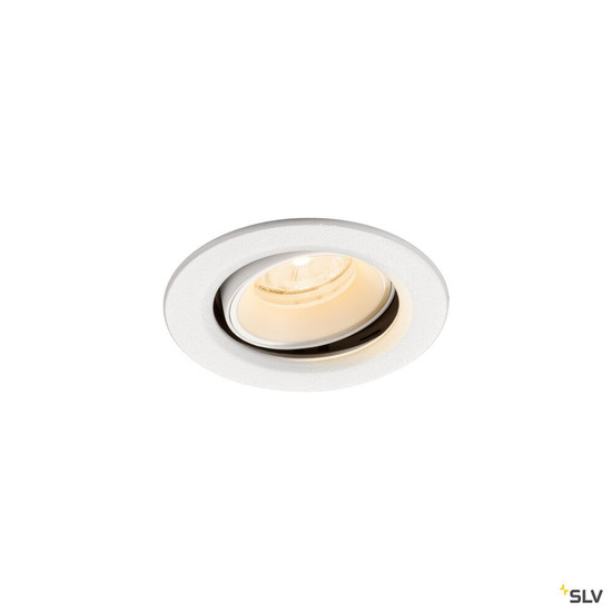 SLV 1009335 NUMINOS® MOVE XS, Deckeneinbauleuchte, 2700 K, 20°, IP20, rund, weiß