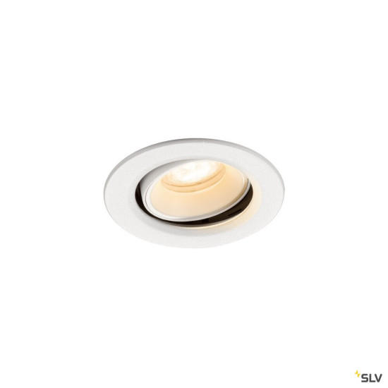 SLV 1009341 NUMINOS® MOVE XS, Deckeneinbauleuchte, 2700 K, 55°, IP20, rund, weiß