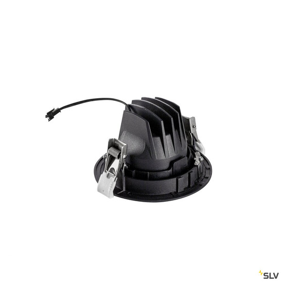 SLV 1009344 NUMINOS® MOVE XS, Deckeneinbauleuchte, 3000 K, 20°, IP20, rund, schwarz / weiß
