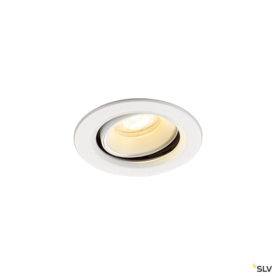 SLV 1009359 NUMINOS® MOVE XS, Deckeneinbauleuchte, 3000 K, 55°, IP20, rund, weiß