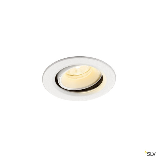 SLV 1009371 NUMINOS® MOVE XS, Deckeneinbauleuchte, 4000 K, 20°, IP20, rund, weiß