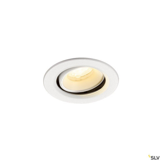 SLV 1009374 NUMINOS® MOVE XS, Deckeneinbauleuchte, 4000 K, 40°, IP20, rund, weiß