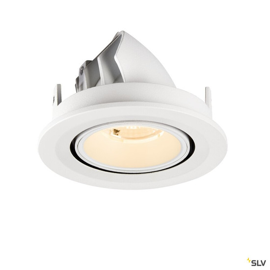 SLV 1009392 NUMINOS® GIMBLE S, Deckeneinbauleuchte, 2700 K, 40°, IP20, rund, weiß
