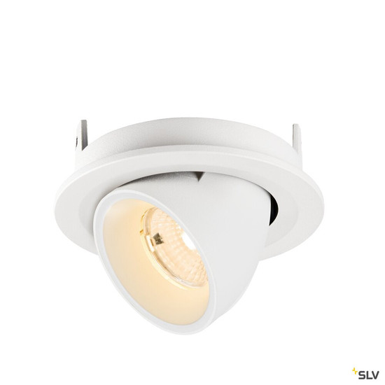 SLV 1009395 NUMINOS® GIMBLE S, Deckeneinbauleuchte, 2700 K, 55°, IP20, rund, weiß