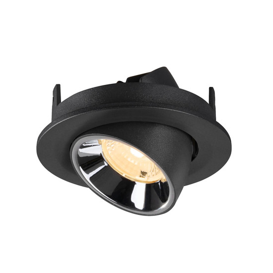 SLV 1009402 NUMINOS GIMBLE S, Deckeneinbauleuchte schwarz/chrom 3000K 40°