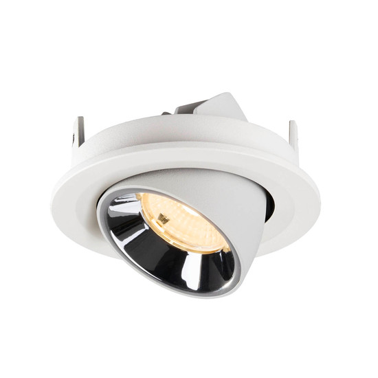 SLV 1009414 NUMINOS GIMBLE S, Deckeneinbauleuchte weiß/chrom 3000K 55°