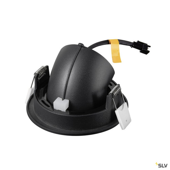 SLV 1009416 NUMINOS® GIMBLE S, Deckeneinbauleuchte, 4000 K, 20°, IP20, rund, schwarz / weiß