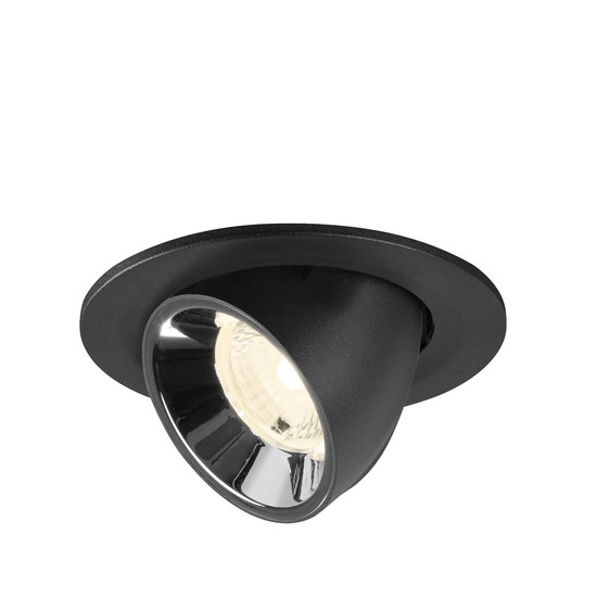 SLV 1009420 NUMINOS GIMBLE S, Deckeneinbauleuchte schwarz/chrom 4000K 40°