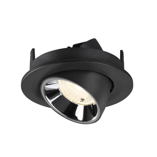 SLV 1009420 NUMINOS GIMBLE S, Deckeneinbauleuchte schwarz/chrom 4000K 40°