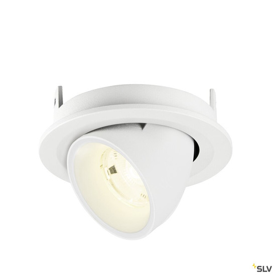 SLV 1009425 NUMINOS® GIMBLE S, Deckeneinbauleuchte, 4000 K, 20°, IP20, rund, weiß