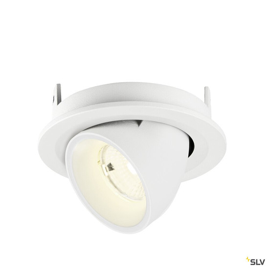 SLV 1009431 NUMINOS® GIMBLE S, Deckeneinbauleuchte, 4000 K, 55°, IP20, rund, weiß