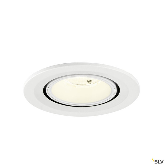 SLV 1009431 NUMINOS® GIMBLE S, Deckeneinbauleuchte, 4000 K, 55°, IP20, rund, weiß