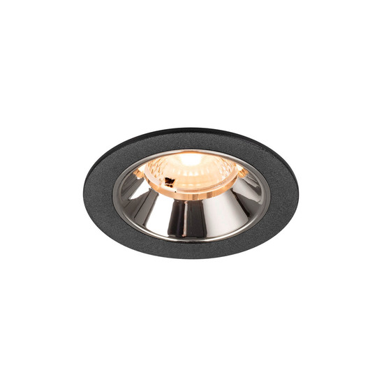 SLV 1009438 NUMINOS S, Deckeneinbauleuchte schwarz/chrom 2700K 40°