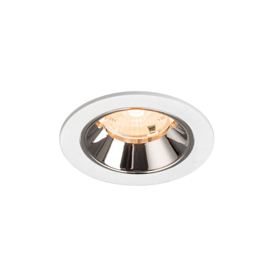 SLV 1009450 NUMINOS S, Deckeneinbauleuchte weiß/chrom 2700K 55°