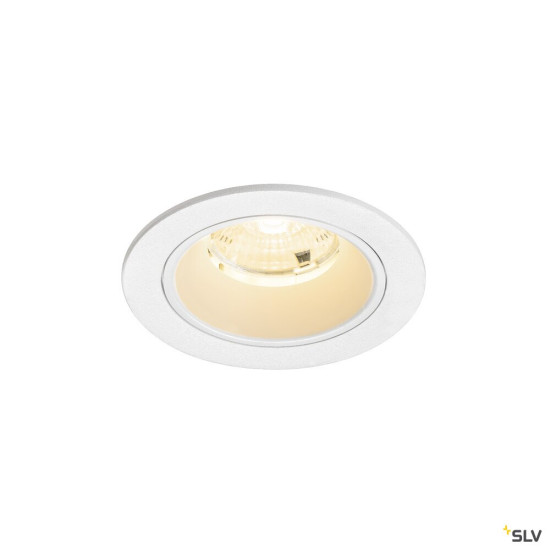 SLV 1009467 NUMINOS® S, Deckeneinbauleuchte, 3000 K, 55°, IP20, rund, weiß