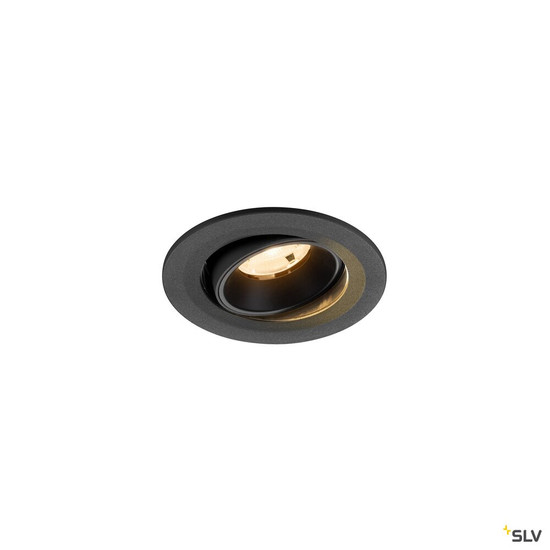 SLV 1009487 NUMINOS® MOVE S, Deckeneinbauleuchte, 2700 K, 20°, IP20, rund, schwarz