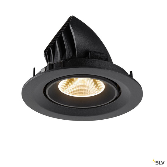 SLV 1009541 NUMINOS® GIMBLE M, Deckeneinbauleuchte,, 2700 K, 20°, schwarz