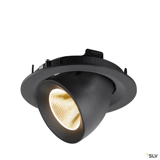 SLV 1009541 NUMINOS® GIMBLE M, Deckeneinbauleuchte,, 2700 K, 20°, schwarz