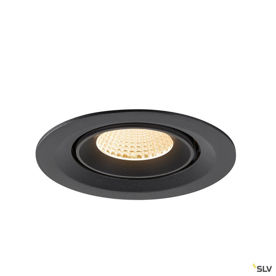 SLV 1009544 NUMINOS® GIMBLE M, Deckeneinbauleuchte,, 2700 K, 40°, schwarz