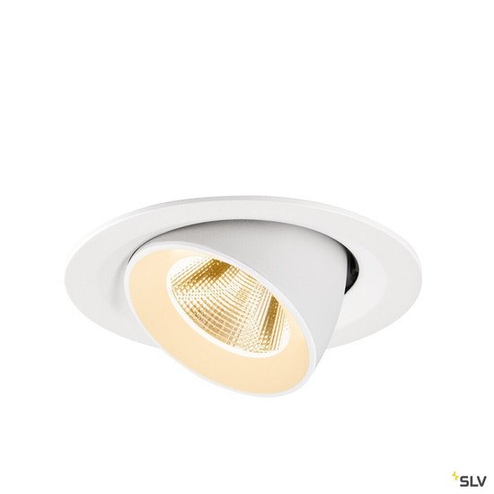 SLV 1009551 NUMINOS® GIMBLE M, Deckeneinbauleuchte,, 2700 K, 20°, weiß