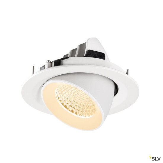 SLV 1009554 NUMINOS® GIMBLE M, Deckeneinbauleuchte,, 2700 K, 40°, weiß