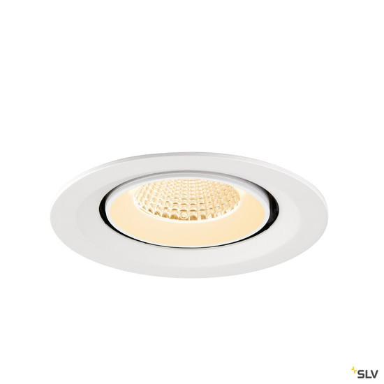 SLV 1009554 NUMINOS® GIMBLE M, Deckeneinbauleuchte,, 2700 K, 40°, weiß
