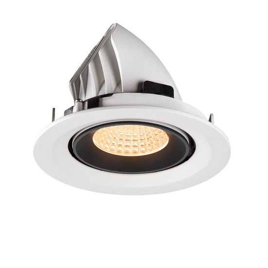 SLV 1009556 NUMINOS GIMBLE M, Deckeneinbauleuchte weiß/schwarz 2700K 55°