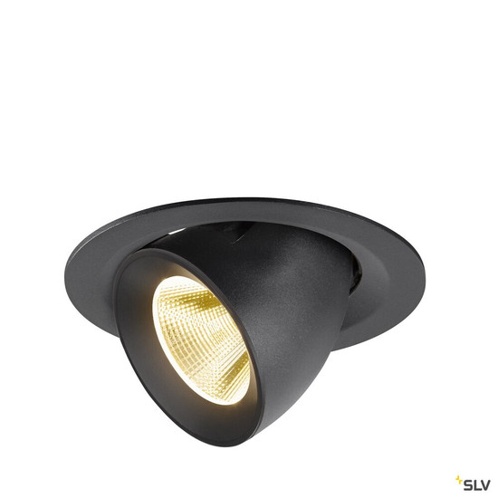 SLV 1009559 NUMINOS® GIMBLE M, Deckeneinbauleuchte,, 3000 K, 20°, schwarz