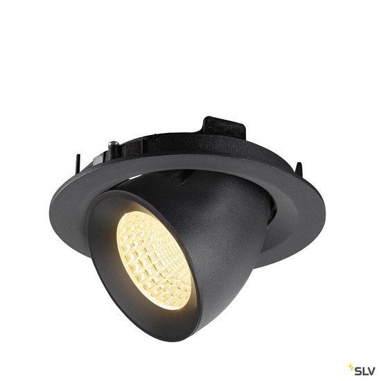 SLV 1009565 NUMINOS® GIMBLE M, Deckeneinbauleuchte,, 3000 K, 55°, schwarz