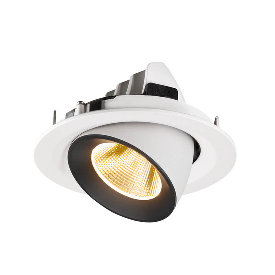 SLV 1009568 NUMINOS GIMBLE M, Deckeneinbauleuchte weiß/schwarz 3000K 20°