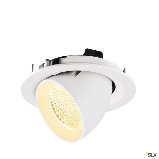 SLV 1009572 NUMINOS® GIMBLE M, Deckeneinbauleuchte,, 3000 K, 40°, weiß