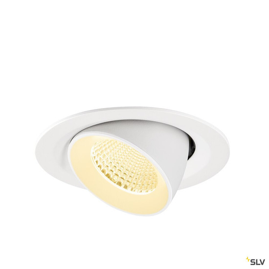 SLV 1009572 NUMINOS® GIMBLE M, Deckeneinbauleuchte,, 3000 K, 40°, weiß
