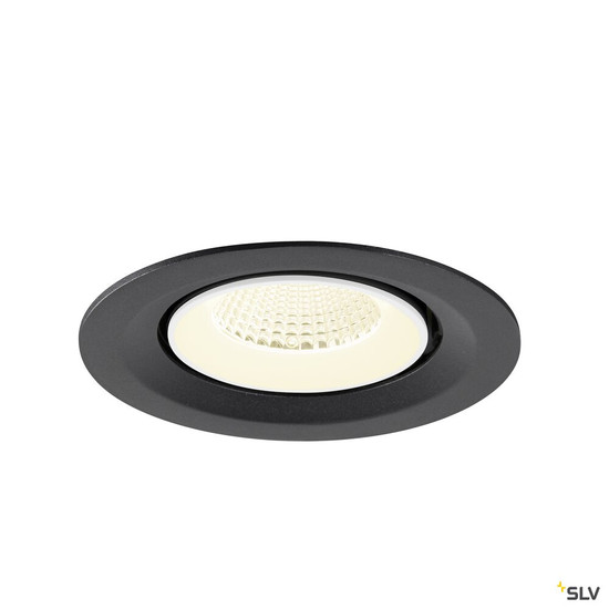 SLV 1009581 NUMINOS® GIMBLE M, Deckeneinbauleuchte,, 4000 K, 40°, schwarz / weiß