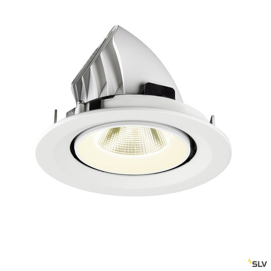 SLV 1009587 NUMINOS® GIMBLE M, Deckeneinbauleuchte,, 4000 K, 20°, weiß