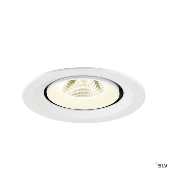 SLV 1009587 NUMINOS® GIMBLE M, Deckeneinbauleuchte,, 4000 K, 20°, weiß