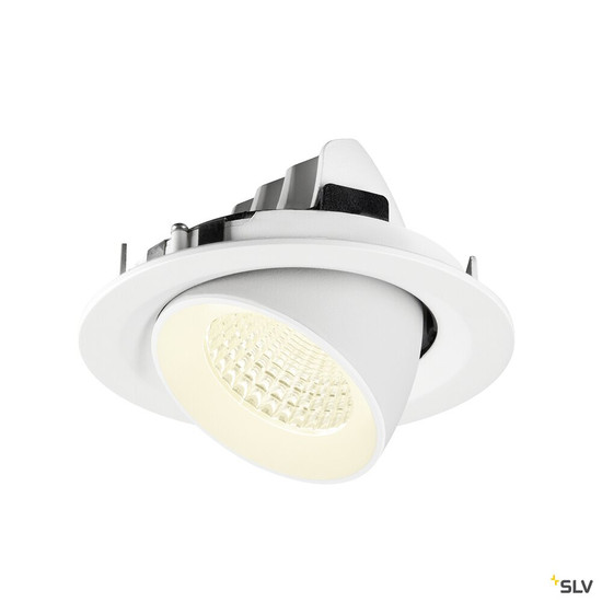 SLV 1009593 NUMINOS® GIMBLE M, Deckeneinbauleuchte,, 4000 K, 55°, weiß