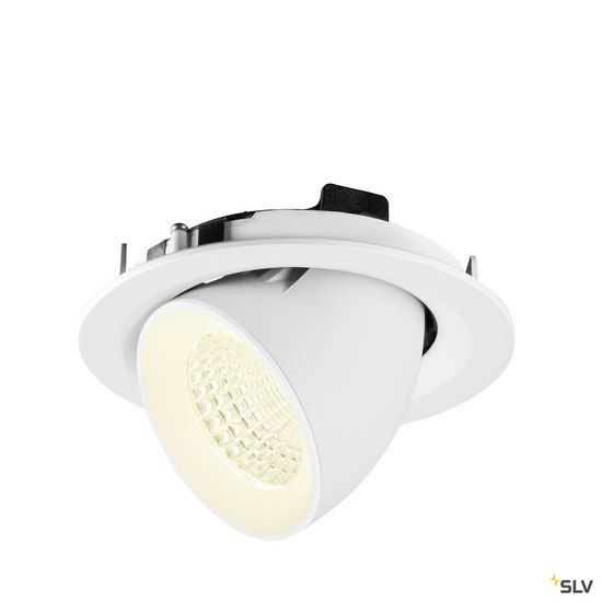 SLV 1009593 NUMINOS® GIMBLE M, Deckeneinbauleuchte,, 4000 K, 55°, weiß