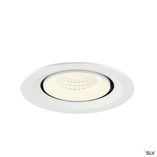 SLV 1009593 NUMINOS® GIMBLE M, Deckeneinbauleuchte,, 4000 K, 55°, weiß