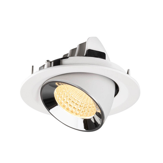 SLV 1009594 NUMINOS GIMBLE M, Deckeneinbauleuchte weiß/chrom 4000K 55°