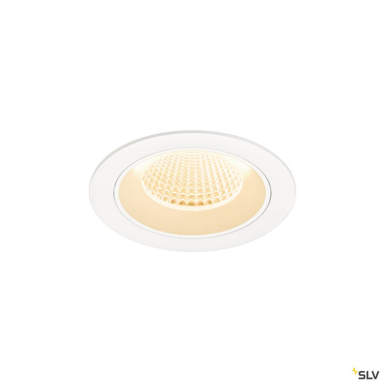 SLV 1009608 NUMINOS® M, Deckeneinbauleuchte, 2700 K, 40°, IP20, rund, weiß